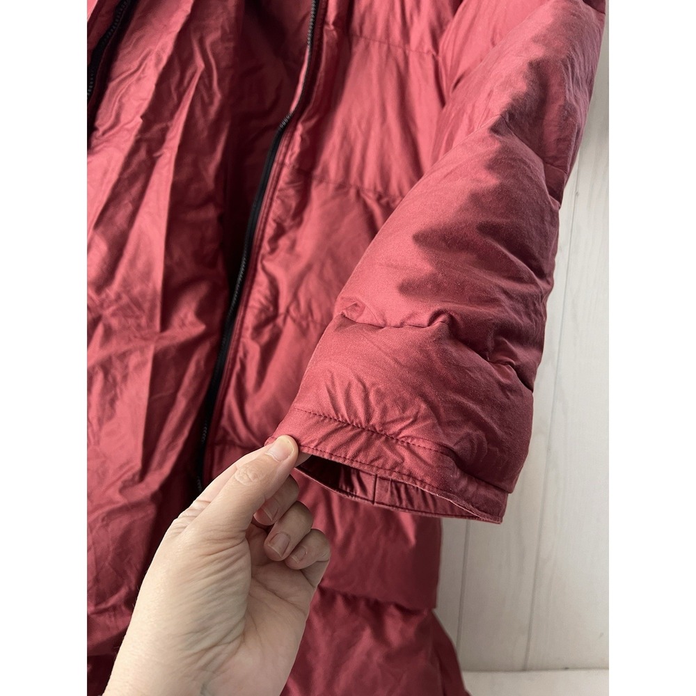 Vintage 80's Frostline Kit Quilted Goose Down Puffer Women's SM Sienna Red Coat - Picture 9 of 16